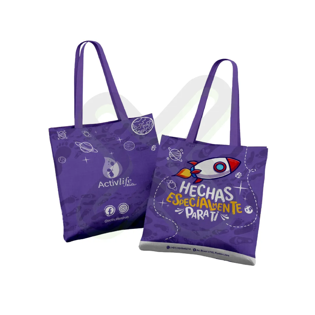 Bolsa Taslan 40 30 personalizado con logo