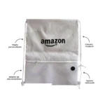 Bolsimochila Ahorcada De Nylon Con Bolsillo De Malla publicitario para empresas