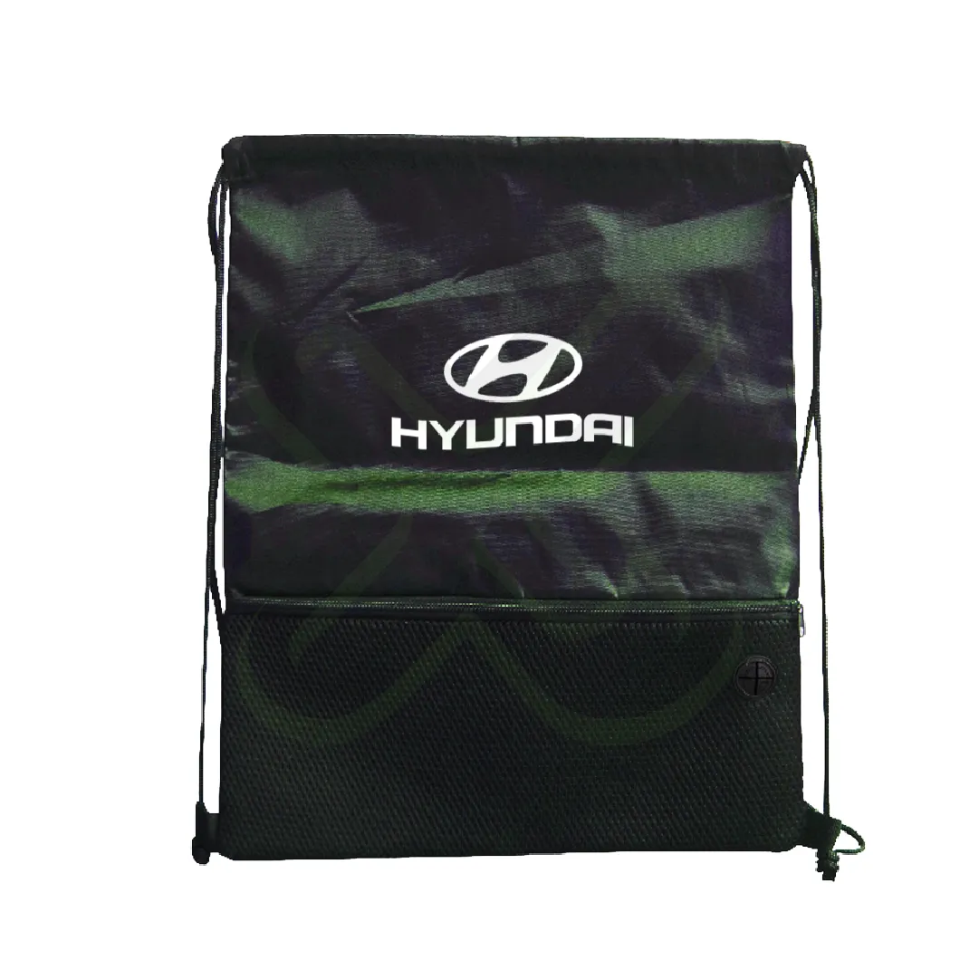 Bolsimochila Ahorcada De Nylon Con Bolsillo De Malla personalizado con logo