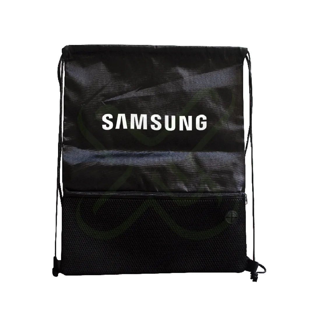 Bolsimochila Ahorcada De Nylon Con Bolsillo De Malla