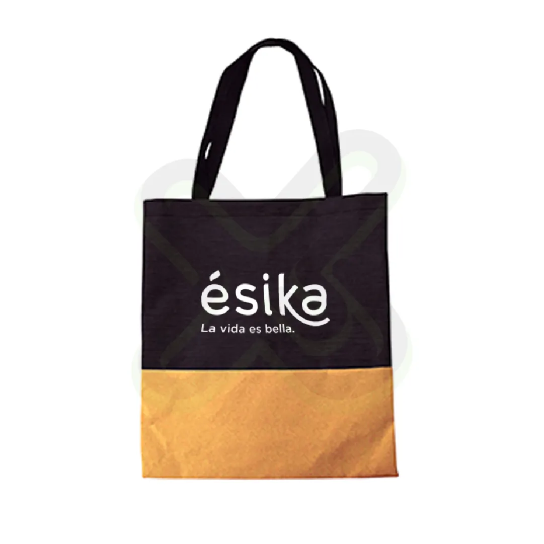 Bolso Poliester Con Base De Corcho personalizado con logo