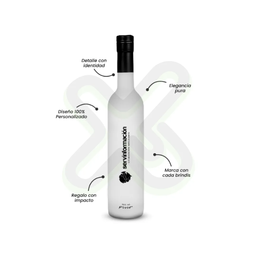 Botella De Pisco Personalizada publicitario para empresas