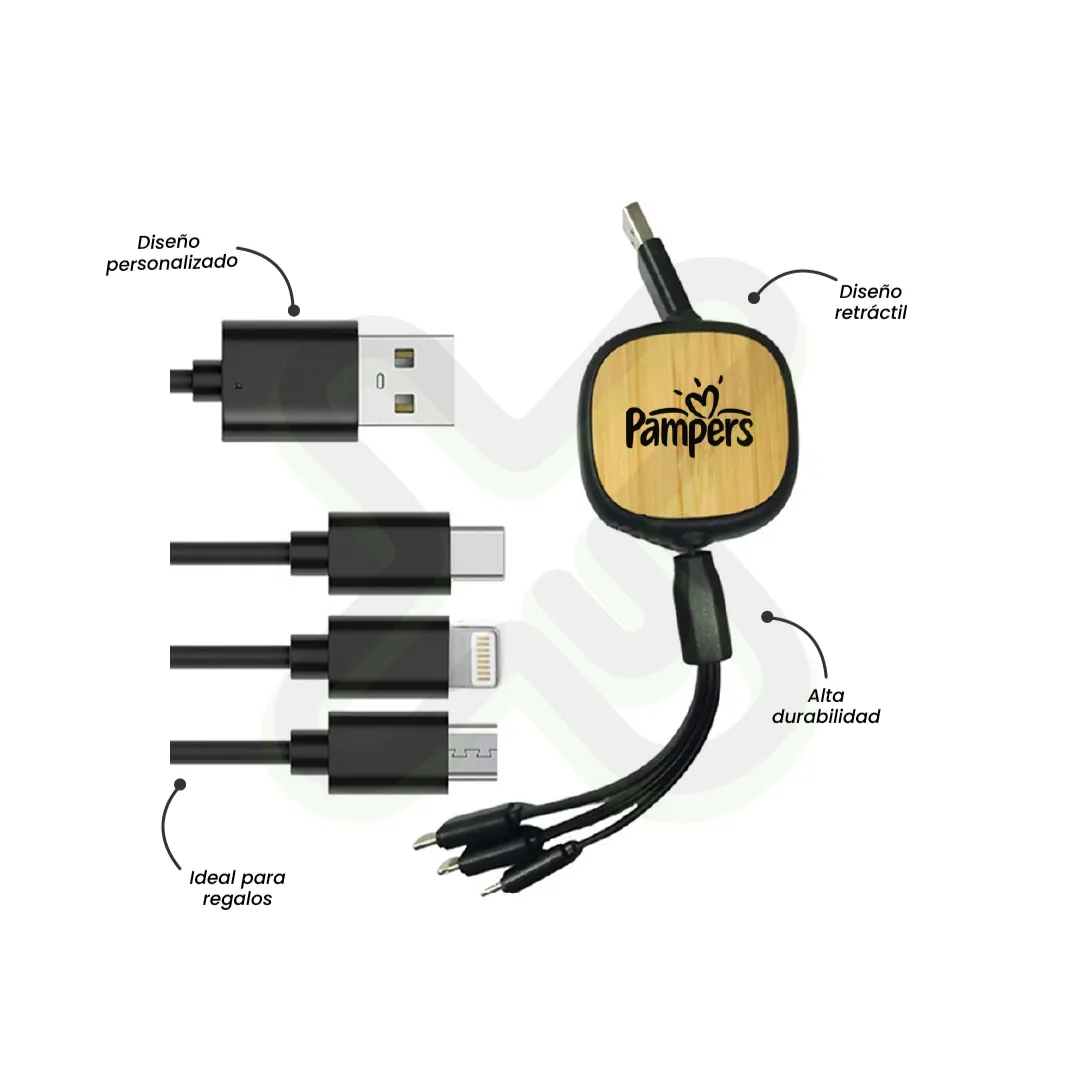 Cable Ecologico Retractil publicitario para empresas