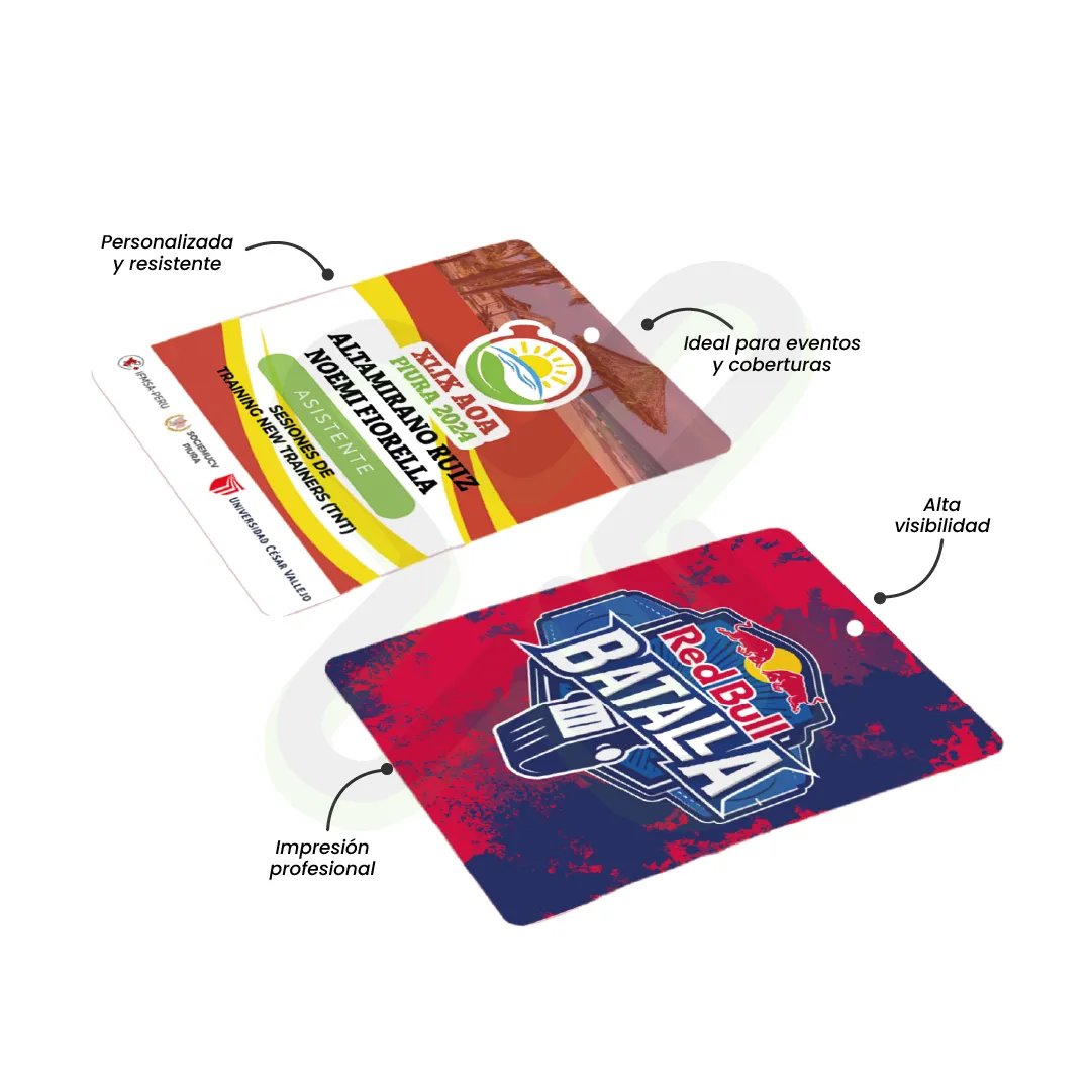 Credencial Pvc Tipo Prensa