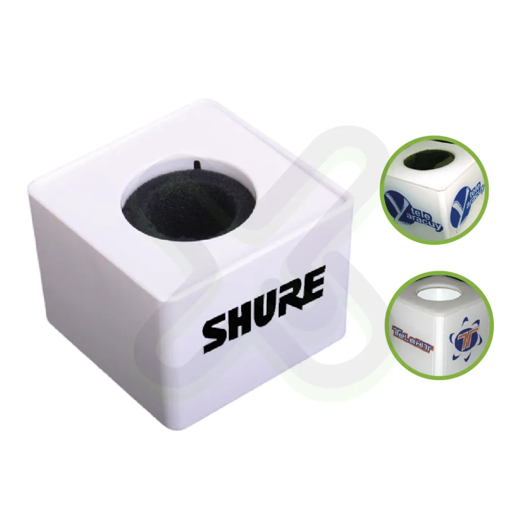 Cubo Para Microfono publicitario para empresas