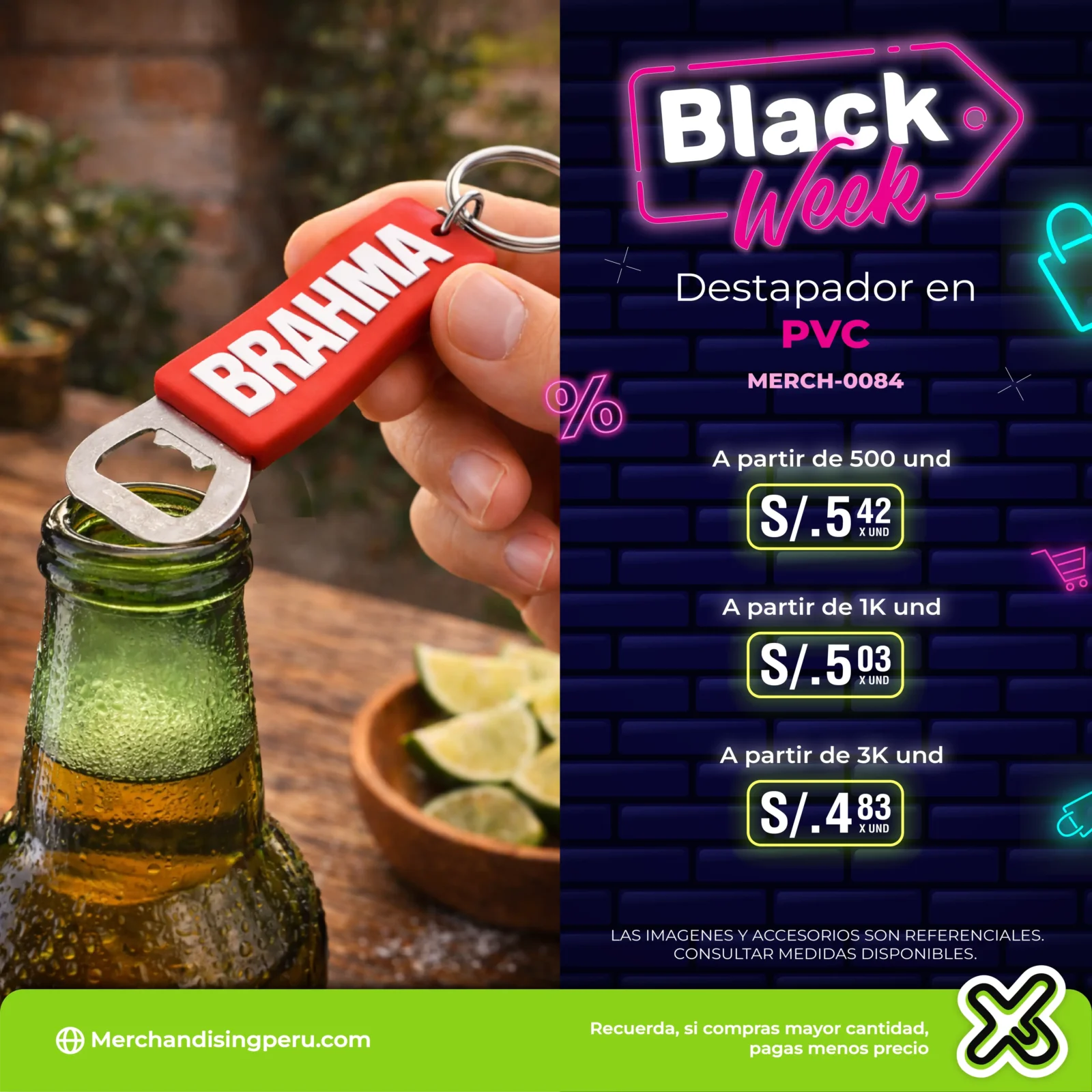 Destapador En Pvc personalizado para empresas