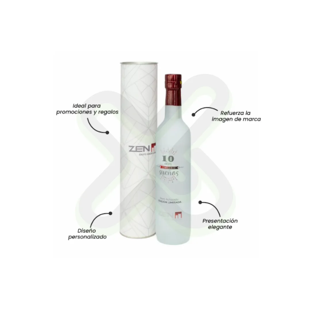 Envase Tubular Con Botella De Pisco 500Ml publicitario para empresas
