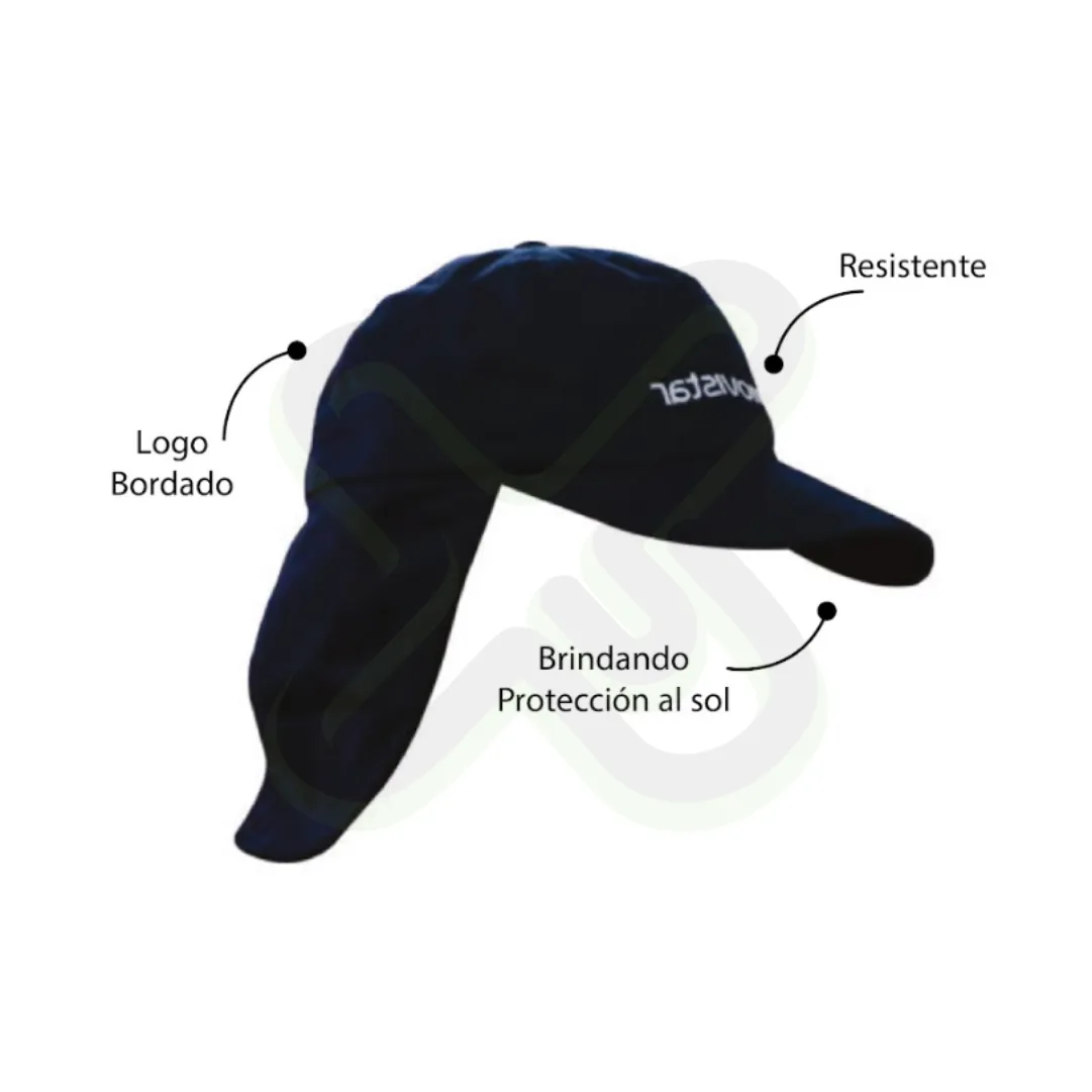 Gorra Grifero Con Tapa Nuca publicitario para empresas