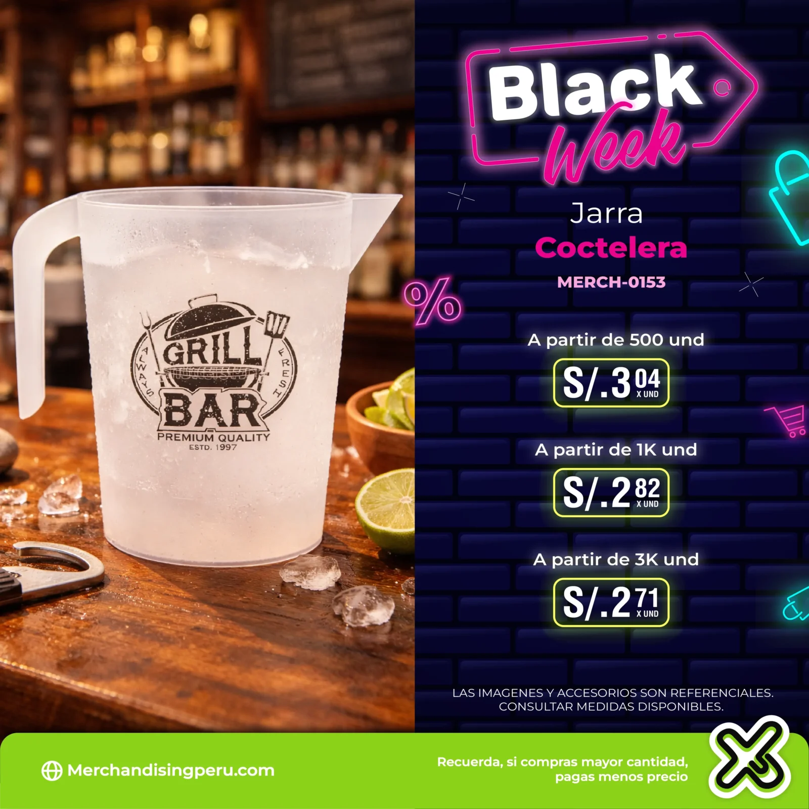 Jarra Coctelera personalizado para empresas