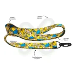 Lanyard Con Arnes Negro 2Cm publicitario para empresas