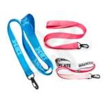 Lanyard Con Arnes Negro 2Cm personalizado con logo
