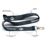 Lanyard Con Arnes Plata 2 5Cm