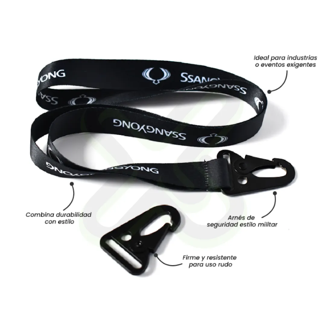 Lanyard Con Arnes Tactico 2 5Cm personalizado con logo