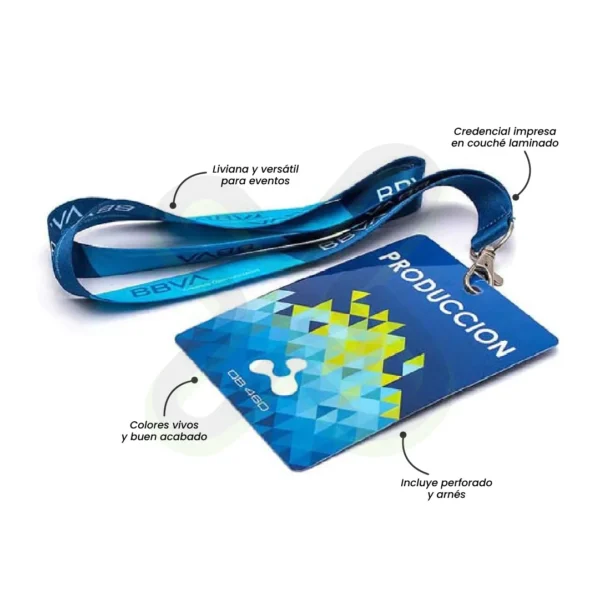 Lanyard Con Credencial Couche personalizado para empresas