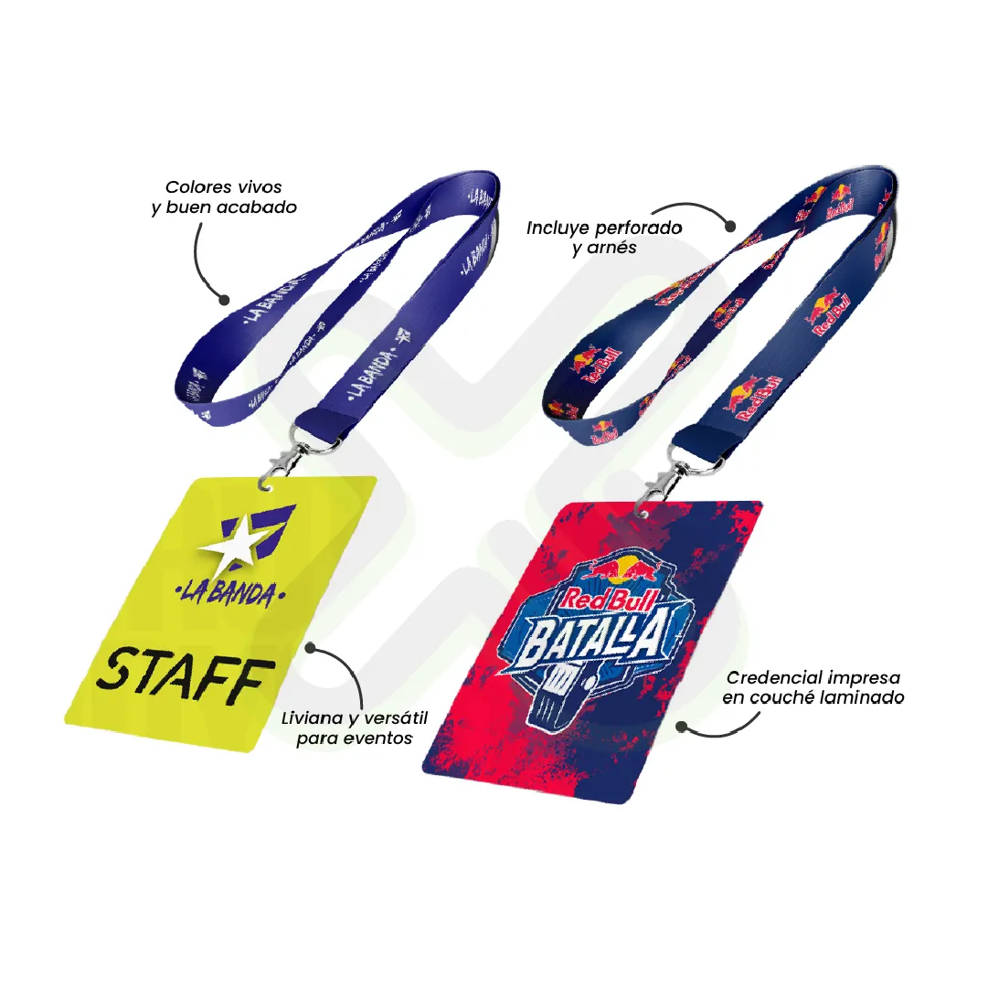 Lanyard Con Credencial Couche personalizado con logo