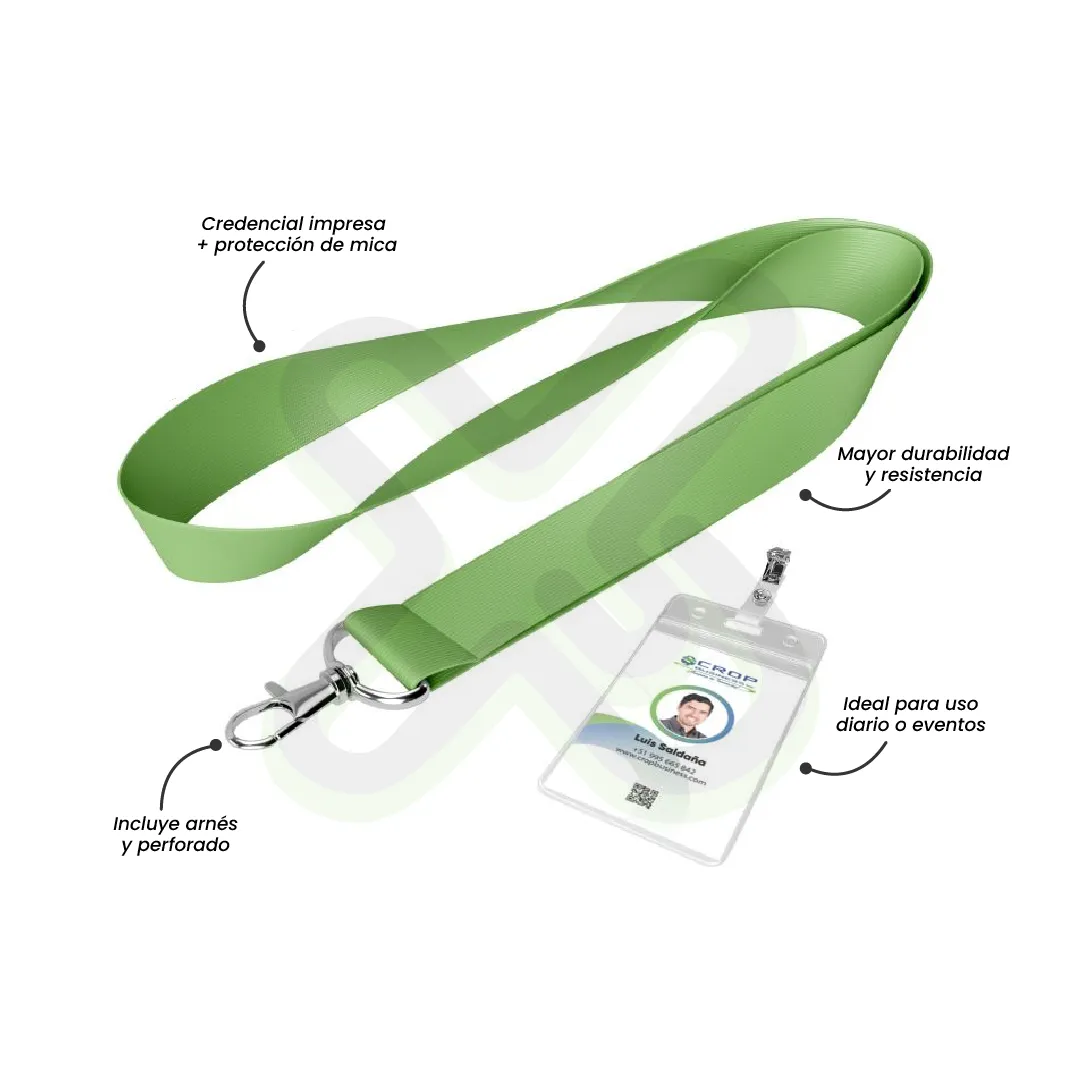 Lanyard Con Credencial De Couche 150Gr Y Mica publicitario para empresas