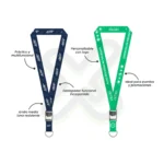 Lanyard Con Destapador Y Media Luna 2Cm personalizado con logo