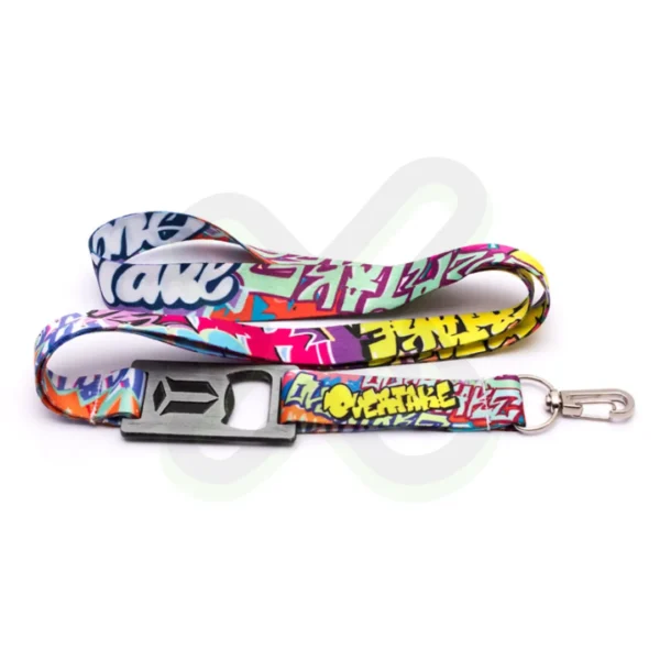 Lanyard Con Destapador Zamak Bajo Relieve Y Mosqueton Giratorio Con Palanca 2Cm personalizado para empresas