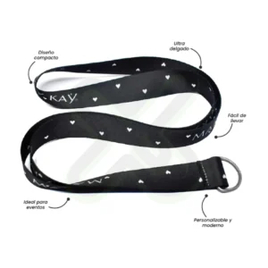 Lanyard Con Media Luna 2Cm personalizado para empresas