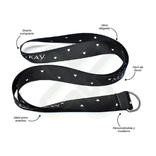 Lanyard Con Media Luna 2Cm personalizado para empresas