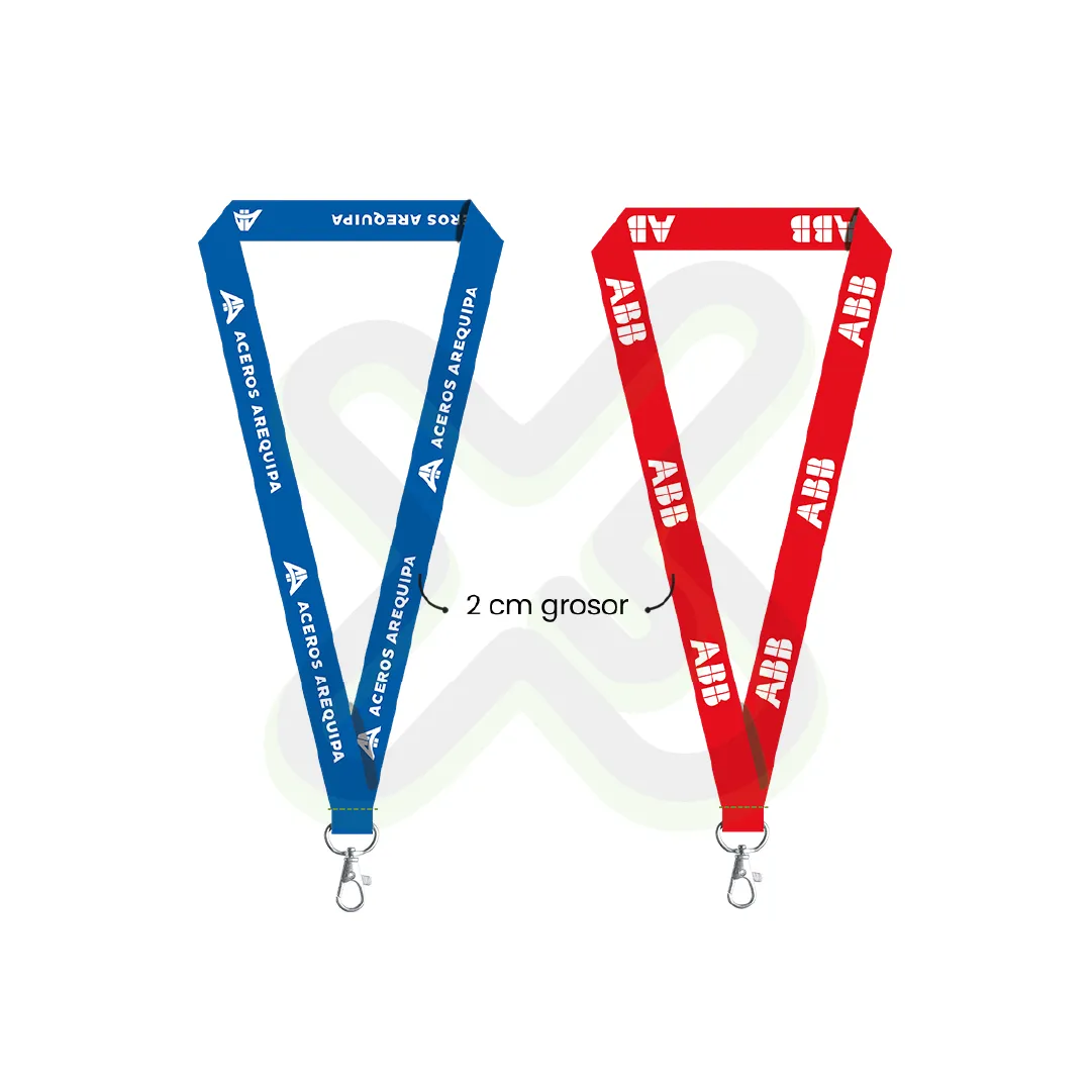 Lanyard Con Mosqueton Giratorio Con Palanca personalizado con logo