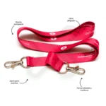 Lanyard Con Mosqueton Giratorio Doble 2Cm publicitario para empresas