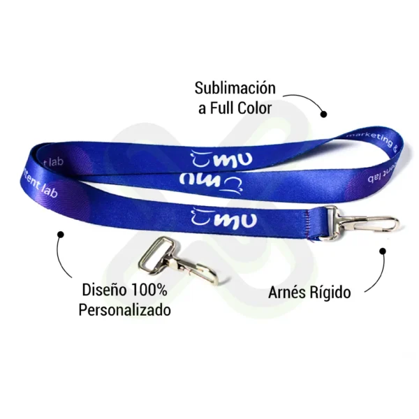 Lanyard Con Mosqueton Rigido 2Cm personalizado para empresas