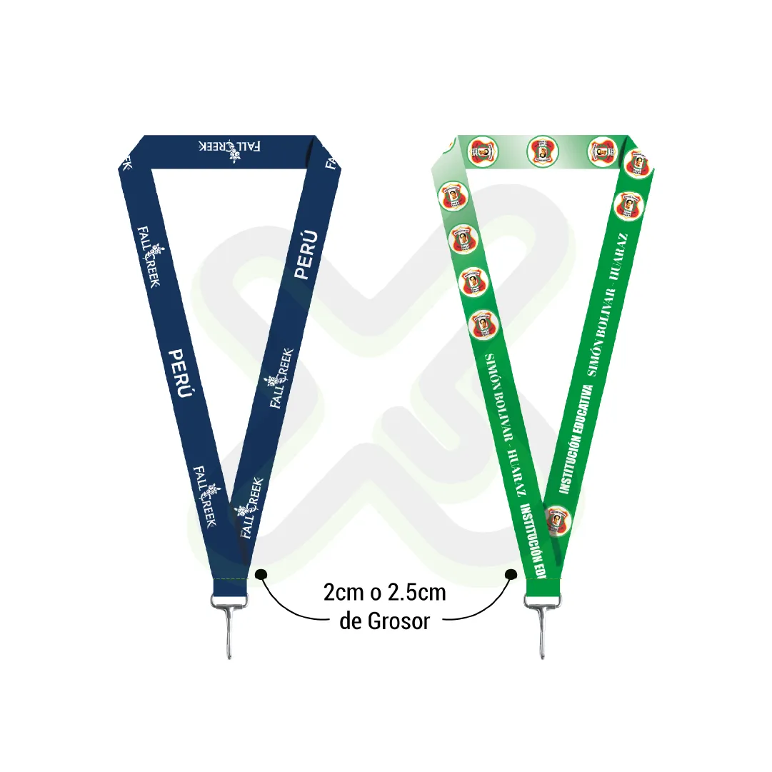 Lanyard Con Mosqueton Rigido 2Cm personalizado con logo