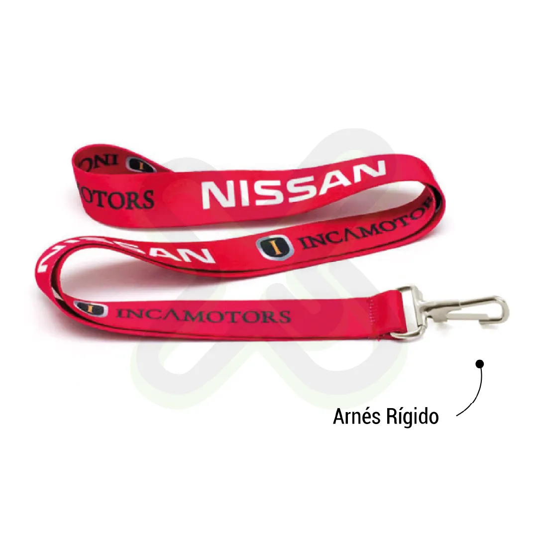 Lanyard Con Mosqueton Rigido 2Cm