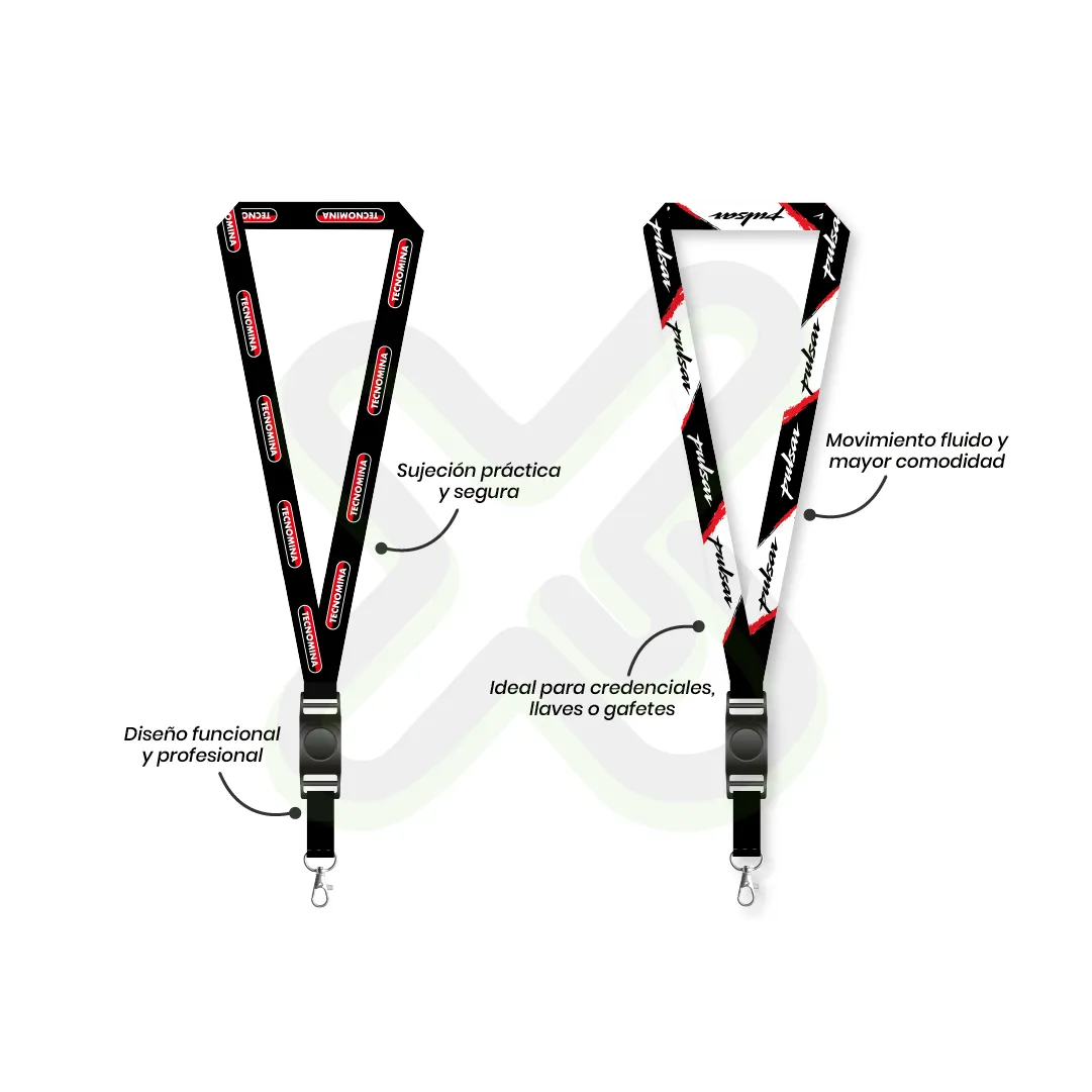 Lanyard Con Tip Top Giratorio Y Mosqueton Giratorio Con Palanca 2Cm personalizado para empresas