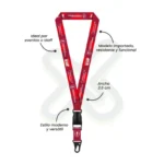 Lanyard Con Tip Top Plano Importado Y Arnes Tactico 2 5Cm publicitario para empresas