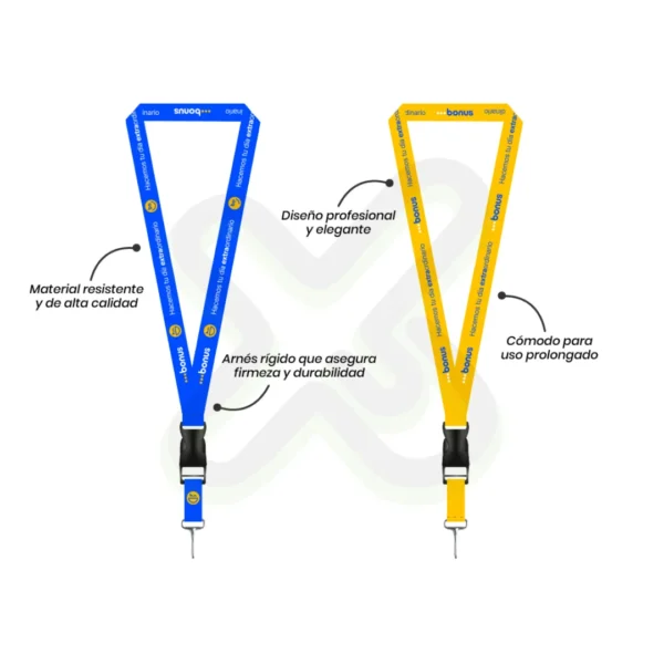 Lanyard Con Tip Top Plano Importado Y Mosqueton Rigido 2 5Cm personalizado para empresas