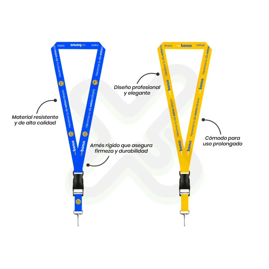 Lanyard Con Tip Top Plano Importado Y Mosqueton Rigido 2 5Cm personalizado para empresas