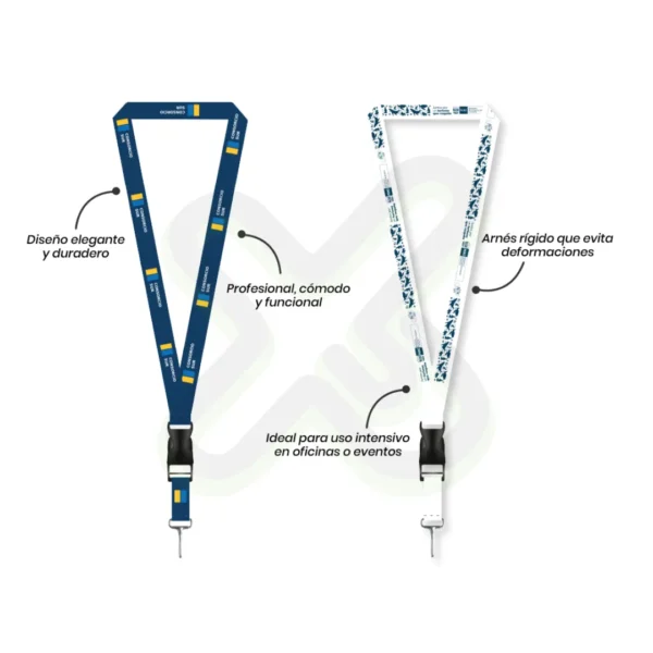 Lanyard Con Tip Top Plano Importado Y Mosqueton Rigido 2Cm personalizado para empresas