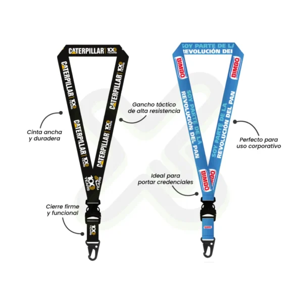 Lanyard Con Tip Top Plano Nacional Y Arnes Tactico 2 5Cm personalizado para empresas