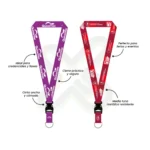 Lanyard Con Tip Top Plano Nacional Y Media Luna 2 5Cm personalizado con logo