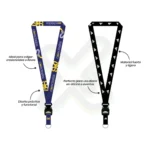 Lanyard Con Tip Top Plano Nacional Y Media Luna 2Cm personalizado con logo