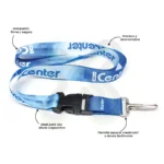 Lanyard Con Tip Top Plano Nacional Y Mosqueton Rigido 2Cm