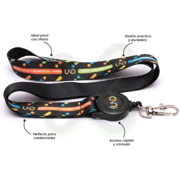 Lanyard Con Yoyo 2Cm personalizado para empresas