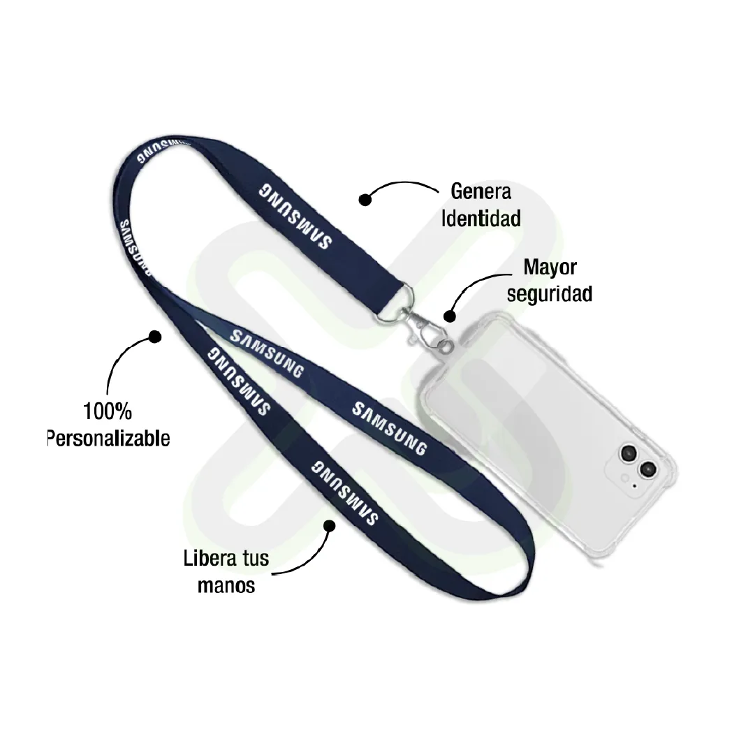 Lanyard Porta Celular personalizado con logo