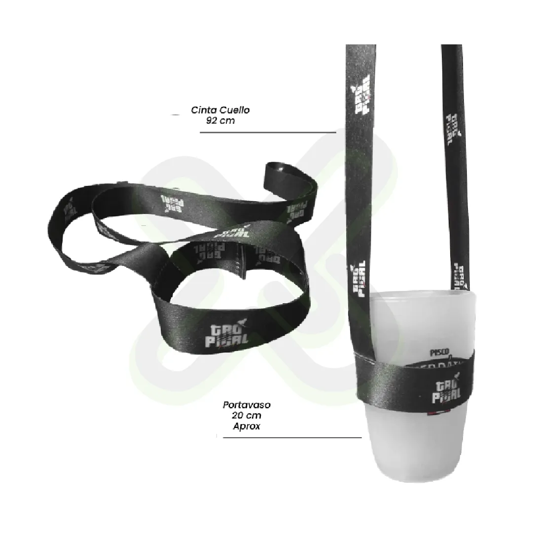 Lanyard Posavaso personalizado con logo