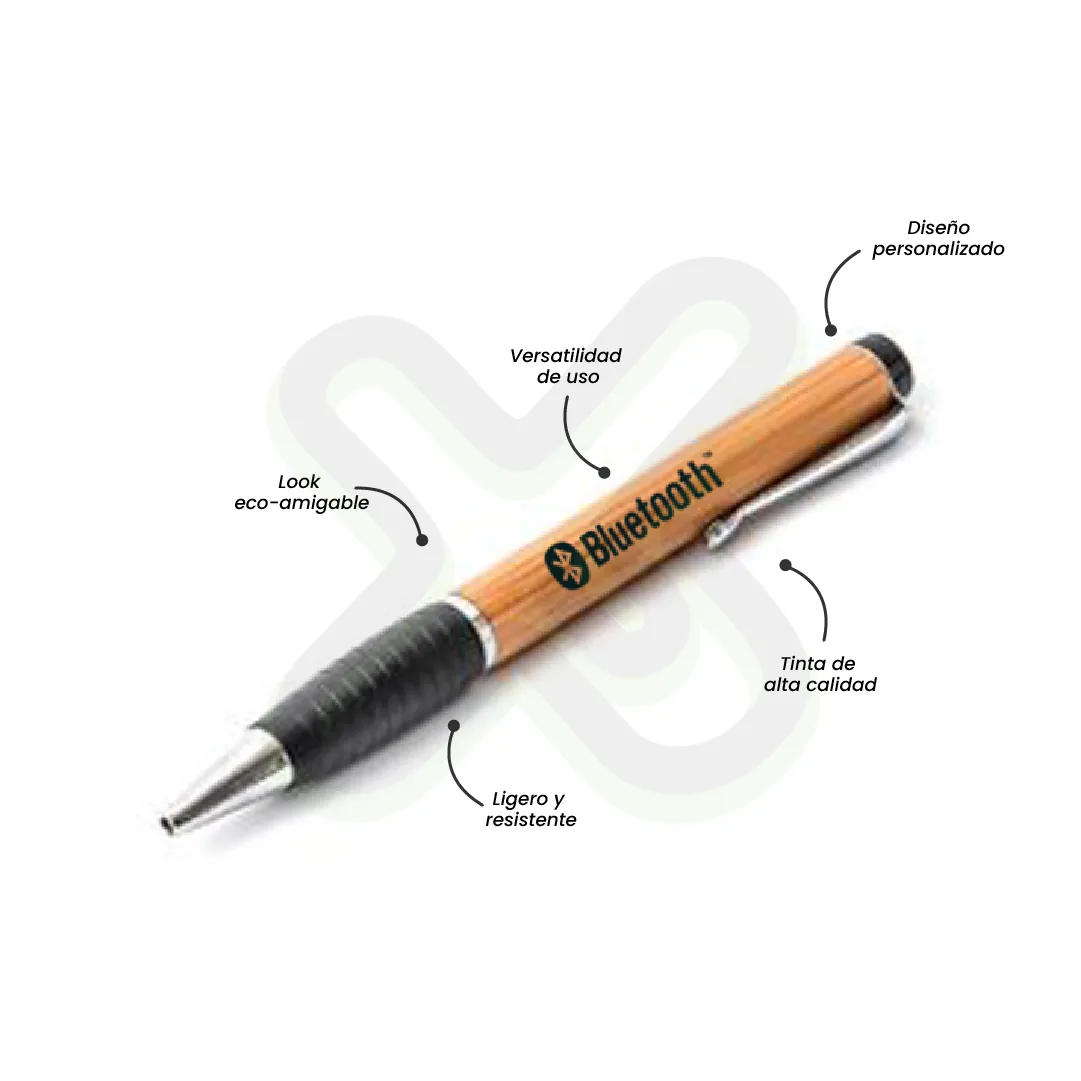 Lapicero Bamboo Con Agarradera Plastica publicitario para empresas