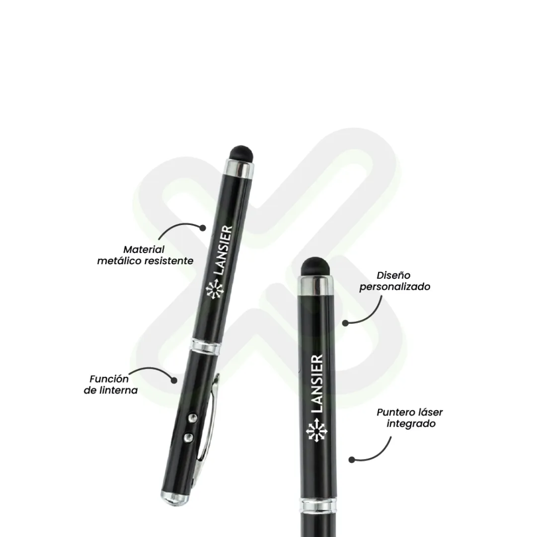 Lapicfero Metalico 4 En 1 personalizado con logo