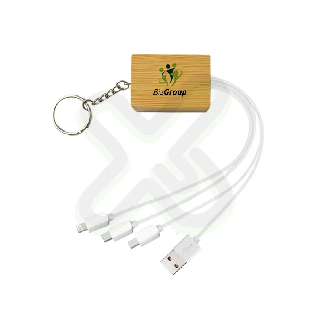 Llavero Cable Cargador personalizado con logo