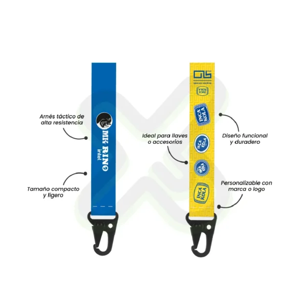 Llavero Lanyard Con Arnes Tactico 2 5Cm personalizado para empresas