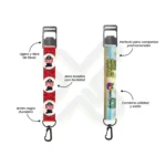 Llavero Lanyard Con Destapador Y Arnes Negro 2Cm personalizado con logo