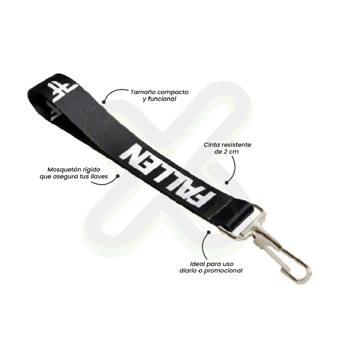 Llavero Lanyard Con Mosqueton Rigido 2 5Cm personalizado para empresas
