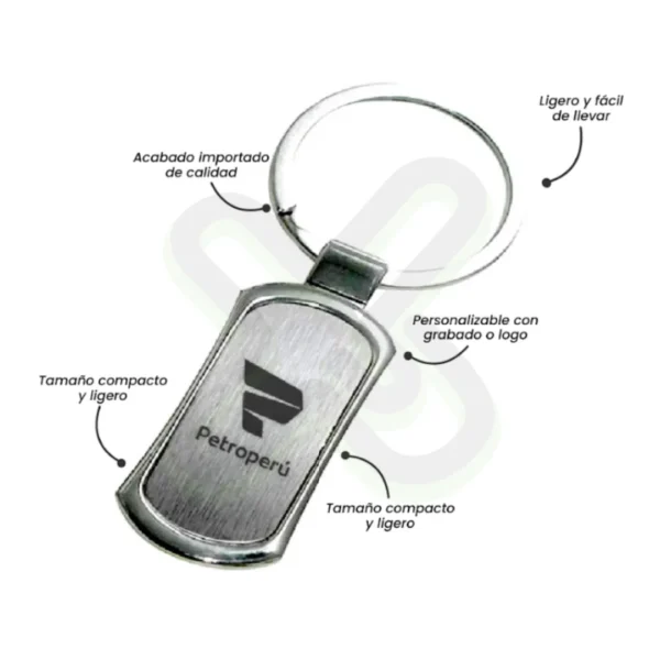 Llavero Metalico Importado personalizado para empresas