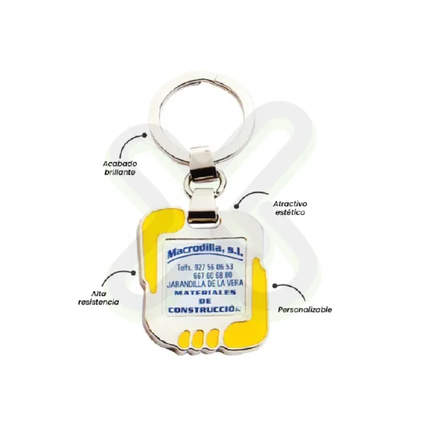 Llavero Zamak Con Resinado personalizado para empresas