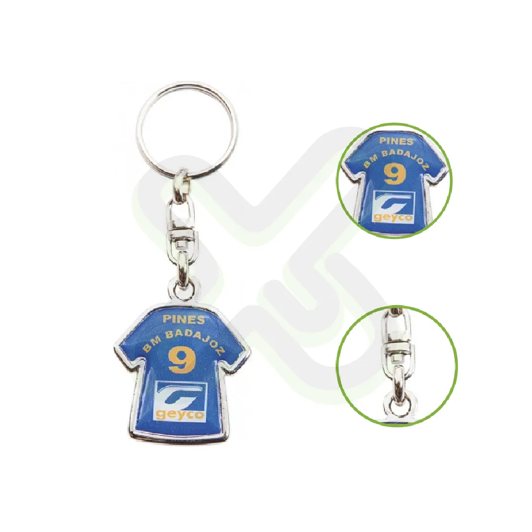 Llavero Zamak Con Resinado personalizado con logo